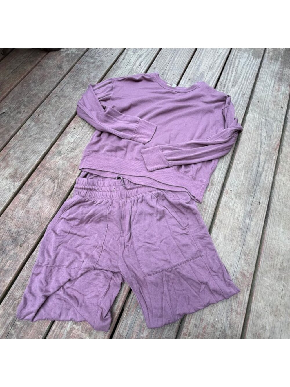 Workshop Republic Clothing Womens XS Purple Lounge Set